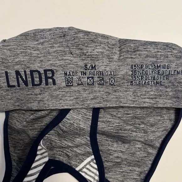 LNDR aero dynamic sports bra — grey marl — S/M - Picture 5 of 7